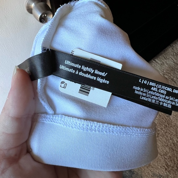 NWT Victoria Secret Pink Sport ultimate lightly lined one shoulder white bra. - Picture 10 of 15